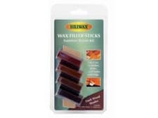 Image of Briwax BWSWSDK Wax Filler Sticks Dark Wood Shades (Pack 4)