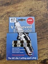 Image of NGK BPR6E 417 V-GROOVED SPARK PLUGS V Grooved Electrode