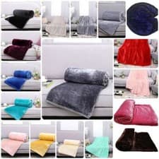 Image of Faux Fur Mink Throw Warm Super Soft Small Large Bed Blanket Sofa Throw