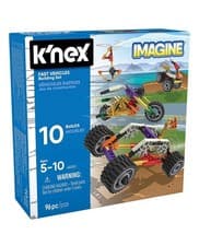Image of K'NEX Beginner: Vehicles 10 Model Building Set Beginner Fun Fast Vehicles Set