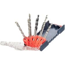 Image of kwb 109155 HSS Drill Bit Set 9pcs 3-8mm with 1/4" Hex Adapter