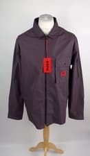 Image of HUGO Mens Emmond Overshirt - Dark Purple 543 Size UK Large Full Zip New Smart