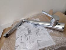 Image of Bristan Pine Stainless Steel EasyFit Kitchen Sink Mixer Tap + Easy Fit Base