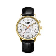 Image of Rotary GS05206/70 RW 1895 Chronograph Quartz Leather Watch New with Box RRP£189