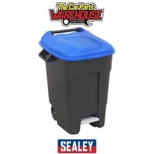 Image of Sealey BM100PB Refuse/Wheelie Bin with Foot Pedal 100L - Blue