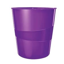 Image of Leitz WOW Waste Bin Purple 52781062