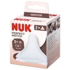 Image of NUK Perfect Match 2 Silicone Teats 0 Months and up