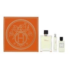 Image of Hermes Terre D'hermes Eau De Toilette 100ml, Shower Gel 40ml + EDT 15ml Gift Set