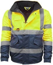 Image of Strormway Hi Vis Viz Jacket High Visibility Safety Bomber Work Wear Waterproof
