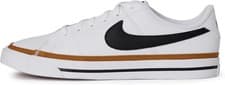Image of Nike Court Legacy Little Kids' Shoes Color: White Ochre Gum Size: 12