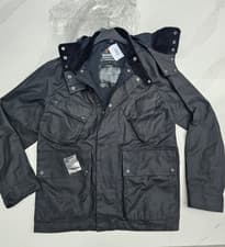 Image of new mens BARBOUR waxed jacket coat element waterproof size XL RRP £549 b2