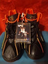 Image of Shaquille O'Neal. Shaqnosis Shoes Mens Size 11. With Rookie Basketball Card.