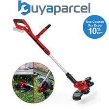 Image of Einhell 18v PXC Cordless Strimmer Grass Trimmer 30cm Lawn GE-CT 18/30 Li Wheels