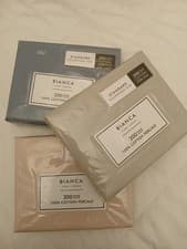 Image of Bianca Standard Pillowcase pair 200 tc cotton percale