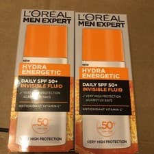 Image of 2 X Loreal Men Expert Hydra Energetic Invisible Fluid