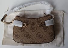 Image of Latte Logo Guess Lorelei shoulder bag - new with tag and dustbag