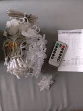 Image of 2m Led Snowflake Curtain Lights New