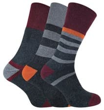 Image of 3 Pack Mens Cushioned Double Layer Liner Anti Blister Hiking Walking Socks