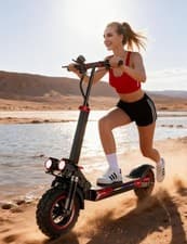 Image of 11inch E-Scooter for Adults 18Ah Offroad Tire Electric Scooter Double Suspension
