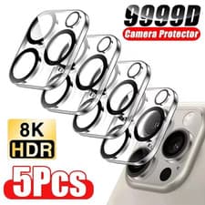 Image of 5Pcs Camera Lens Tempered Glass Protector for iPhone 16 15 14 13 12 Pro Max Uk