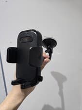 Image of Versatile Vehicle Phone Holder, Extended Arm, 360-Degree Swivel, Black, New