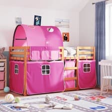 Image of Bunk Bed without Mattress Pink 90x200 cm Solid Wood Pine