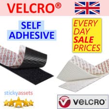 Image of VELCRO® SELF ADHESIVE TAPE Hook and Loop Double-Sided Stick On Fastener Strips