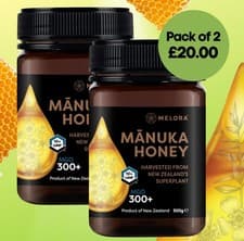 Image of Melora HIGH GRADE Manuka Honey 300 MGO 500g EXP 19/01/26 RRP £82.98