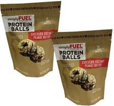 Image of 2 Packs Simply Fuel Protein Balls Chocolate Coconut Peanut Butter (14.4 Oz Probi
