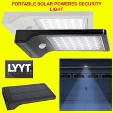Image of Outdoor 36 LED Bright PIR Motion Security Flood Light Wall Mount - Solar Powered