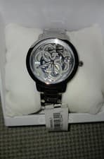 Image of GUESS U0695L1 Stainless Steel Ladies Watch White Dial, Silver Diamonds
