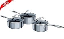 Image of Circulon S Series 3 Piece Stainless Steel Pan Set - Brand New