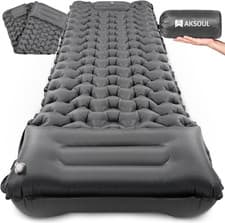 Image of AKSOUL Self Inflating Camping Mat: Sleeping Inflatable Single Bed Air Mattress -