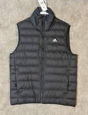Image of Adidas Vest Full-Zip Up Vest Black Golf Training Vest