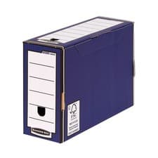 Image of Fellowes Bankers Box Premium Transfer File Blue /White (Pack Of 10) 00059-FF