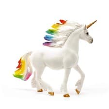 Image of Schleich Rainbow Unicorn Stallion Figure 5.9 x 3.3 x 7.1 Inches