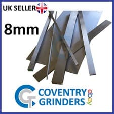 Image of Ground Flat Stock Gauge Plate 8mm Thickness - 01 Tool Steel - Widths 8mm-300mm