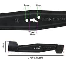 Image of ALM GD037 Lawnmower 37cm Metal Blade for Powerbase McGregor And Spear & Jackson