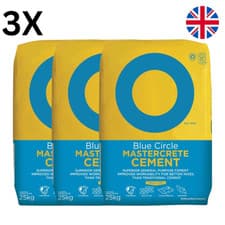 Image of 3 x Blue Circle Mastercrete Cement 25kg - Bulk Discount Free Delivery