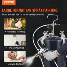 Image of Spray Paint Pressure Pot Tank, 10L/2.5gal Air Paint Pressure Pot, 1.5mm+4mm Two