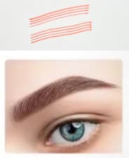 Image of Eyebrow Pen Liquid Brow 4 Tip Pencil Micro Blading Waterproof Tattoo Fork Salon