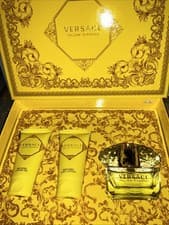 Image of Versace Yellow Diamond Gift Set 50ml EDT + 50ml Shower Gel + 50ml Body Lotion
