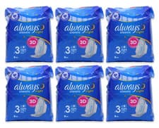 Image of Always Classic Night Pads 8 Pack l Feminine Hygiene l X 6