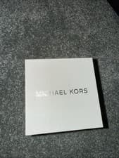 Image of Michael Kors Watch In Gold with Box and Instruction Booklet