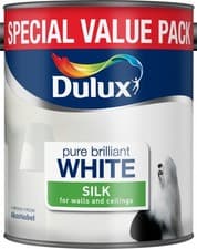Image of Dulux Silk Smooth Creamy Emulsion Walls Ceilings Paint 2.5L Colours