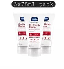 Image of 3 X Vaseline Intensive Care Hand Cream + Anti- Bacterial 75ml X3