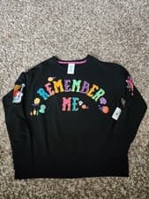 Image of Disney Coco Remember Me Women’s Black Sweatshirt XS NWT!