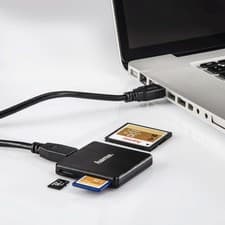 Image of Hama 00124022 card reader USB 3.2 Gen 1 (3.1 Gen 1) Type-A Black