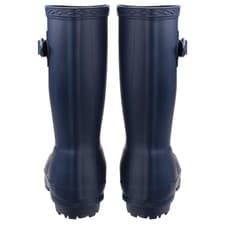 Image of Cotswold Buckingham Wellington Navy PVC Wellingtons, Buckle Detail