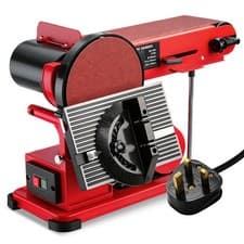 Image of Heavy Duty Electric 370W Bench Belt & Disc Sander Linisher Motor Cast Base 230V